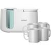 Cricut Starter kit con pressa per tazze, include pressa a caldo e 4 tazze in ceramica vuote (bianco, 350 ml)