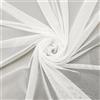 VoizVony Mesh Tessuto 4-Way Stretch Power Mesh 1 Yards Lungo 60 Largo Leggero Sheer (bianco)
