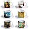 My Custom Style Tazzine caffè Espresso #Arte# 60x57mm con piattino (Set da 6)