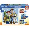 Educa - Disney Pixar | Set 4 puzzle progressivi di cartone per bambini 12/16/20/25 pezzi | Misura: 40 x 28 cm | Da 3 anni (19681)