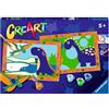 Ravensburger - CreArt Junior Dinosauri, Kit dipingere con i numeri 5+ anni