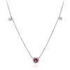 LUXURY MILANO Collana forzatina cuoricino rosso argento 925 luxury milano