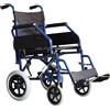 INTERMED Sedia A Rotelle Pieghevole Carrozzina Standard Da Transito Rehaprima-Blu