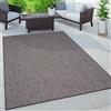 Paco Home Tappeto da esterno moderno monocolore resistente alle intemperie e di facile manutenzione per giardino e balcone dimensioni 160x220 cm