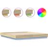 vidaXL Giroletto con LED rovere Sonoma 180x200 cm