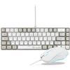 THE G-LAB 2-in-1 Pack - THE G-LAB - Hydrogen Combo - AZERTY Keyboard - Wired Mouse - White/Grey