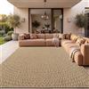 Paco Home Tappeto da esterno, resistente alle intemperie, ideale per balcone o soggiorno, stile boho, motivo geometrico, materiale: sisal, colore: beige, dimensioni: 120x170 cm