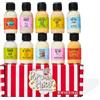Thoughtfully Gourmet Set Spezie per Popcorn - 10 Miscele | 10 miscele di spezie per popcorn in set degustazione - regalo per serate cinema, snack e golosi - perfetto da regalare
