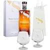 Generico DoppioSpirito Mantovani Grappa e Rum Premium con 2 Calici Grand Balloon, con Grappa Invecchiata 75% e Rum Caribe 15 Anni 25%, Include Shopper Serigrafata