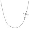 EVER FAITH Collana donna Argento 925 Matrimonio Sposa Croce religiosa classica Collana