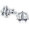 Bling Jewelry Avvocato Giudice Legale Avvocato Bilancia Di Giustizia Camicia Gemelli Per Uomini Regalo Esecutivo Ossidato .925 Argento Sterling Pallottola Indietro