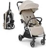 Kikka Boo Passeggino KikkaBoo EDEN, Passeggino fino a 22 kg, Ripiegamento automatico, Posizione reclinabile, Ultraleggero, Compatto, Beige