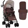 Cosatto Supa 3 Passeggino con coprigambe - Passeggino leggero dalla nascita | Baby Travel - Passeggino compatto pieghevole con imbracatura a 5 punti, grande cestino per la spesa, coprigambe e protezione