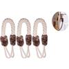 Rmeet Fermaporta Corda,Jieddey 3 PCS Fermo di Sicurezza per Bambini Antitaglio per Dita Sicurezza Prevenire Lesioni per Bambini Animali Bianco 60CM