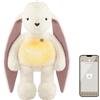 myHummy Bunny ecru-rosa peluche rumore bianco con app e sensore di sonno