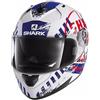 Shark Casco Moto Integrale Shark RIDILL SKYD Bianco Blu Rosso