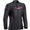 Ixon Giubbotto Donna Moto In Tessuto Ixon SLASH LADY Nero Fucsia