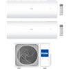 HAIER - Climatizzatore Dual 9000+9000 9+9 btu A++ WiFi Lampada Germicida PEARL 2U40S2SM1FA