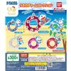 Bandai Doraemon Float Charm Collection Set Completo di 6 Bandai Gashapon Japan Nuovo