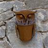 Fioriera da Parete a Forma di Gufo Rustico Vaso con Supporto a Muro Verticale