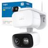 Tapo C216 2K 3MP Telecamera WiFi Esterno Videocamera Sorveglianza 360° PTZ | Per Giardino e Ingresso, Visione Notturna a Colori, Rilevamento Smart AI, Audio Bidirezionale, Allarme Sonoro, IP65