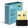 TP-Link Archer T3U Nano Adattatore USB AC1300Mbps Chiavetta Wi-Fi PC Fisso | Per Potenziare il Segnale Wi-Fi di Computer e Laptop con Poco Spazio, Windows e Mac OS, MU-MIMO, Connessione Stabile