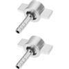 eMagTech Dado Ad Alette M16x1,5 Da 2 Pezzi Con Rondella In Gomma Per Connettore Tubo Flessibile Da 6 Mm Per Raccordo Di Gonfiaggio Pneumatici