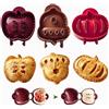 Generic Set di 3 stampi per torte a mano, mela, ghianda e zucca, mini stampi per torte, strumento per impasto, accessori da cucina perfetti per torte a mano, ravioli e empanada