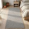 Carpetsale24 Tappeto Passatoia 60x110 cm Grigio Tinta Unita Bouclé Anelli Stile Scandinavo Morbido Resistente Facile da Pulire Corridore Moderno per Ingresso Camera Cucina