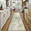 PureCozy Tappeto Corridoio Moderno Astratto Verde, 60x240cm | Lavabile in Lavatrice,Antiscivolo,Ufficio,Camera da Letto,Pelo Corto,Stile Naturale,Carpet,Runner Rug