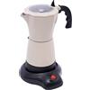 juunyeer Caffettiera elettrica 480 W, 300 ml/12,68 oz Rotatable 6 tazze, Moka Maker per famiglie, caffetterie, uffici, viaggi, bianco crema