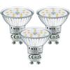 EACLL Classe B Lampadine LED GU10, Pacco da 3, 915lm 4000K Bianco Naturale, 4.7W Equivalente a Alogena 120W, Faretti AC 230V senza Sfarfallio, Angolo a Fascio 120° Spot, Non Dimmerabile Riflettore