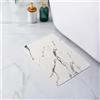 Pure 4Home Tappeto da bagno in diatomite, 40 x 30 cm, ad asciugatura rapida, antiscivolo e antibatterico, tappetino in pietra diatomite super assorbente, tappetino in pietra (bianco turco)
