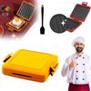 Asslye Micro Munchy, toastie per microonde in silicone, per toastie e sandwich, 17 x 14 cm, adatta al microonde, con cinghie regolabili in silicone, lavabile in lavastoviglie, senza elettricità, senza fili