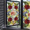 Siunwdiy Pellicola per Finestra 3D Fiore Privacy Adesivo per Finestra Senza Colla, Buona Protezione della Privacy, Copertura per Finestra Pellicola per Vetri Colorati per Bagno Cucina,X,80x120cm