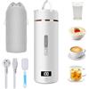 Libershine Bollitore elettrico da viaggio piccolo, 450 ml, mini tazza d'acqua portatile in acciaio inox 316, piccolo bollitore da viaggio, acqua di cottura veloce, mini per tè, caffè, campeggio