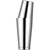 WOMLEX Boston - Shaker da cocktail in acciaio inox, 2 pezzi, 500 ml + 820 ml, per gli amanti del cocktail e tutti i baristi professionisti (argento)
