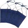 Stampasi Tasca Portabicchieri da Collo con Tracolla - Sacca Porta Calici 18x23 cm - Porta Bicchieri in Bianco, Bordeaux, Blu e Nero (100, Blu)