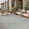 PureCozy Tappeto da Esterno Salotto 160x230cm Grigio Antiscivolo | Lavabile, Tapette, Impermeabile, Tappeti, Juta, Simil Carpet, Camera da Letto, Ufficio, Giardino, Balcone