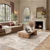 PureCozy Marrone Grande Tappeto Salotto Astratto, 240x300cm | Moderno,Lavabile in Lavatrice,Antiscivolo,Camera da Letto,Ufficio,Pelo Corto,Stile Naturale,Carpet,Grande Area Rug