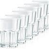 Kerafactum set da 6 bicchierini da shot infrangibili in plastica 4 cl senza segno di calibrazione Bicchieri da shottini ideali per feste in campeggio ed eventi all'aperto Sembra vero vetro