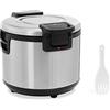 Royal Catering RCRK-2S - Scalda riso elettrico, 26 l, 110 W, con rivestimento antiaderente, Ø 380 mm, con cucchiaio di riso