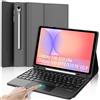 IVEOPPE Cover Tastiera per Samsung Galaxy Tab S10 Lite/S10 FE/S9 FE 10.9/S9 11 | Touchpad Magnetico Staccabile Keyboard, Italiano QWERTY, Custodia Tastiera Trackpad Bluetooth con Portapenna, Grigio scuro