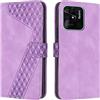 OKZone Cover per Xiaomi Redmi 10C, Custodia in PU Pelle per Xiaomi Redmi 10C, Custodia a Libro Protettiva Folio Portafoglio con Chiusura Magnetica e Slot per Carte Wallet Case Flip Cover (Porpora)