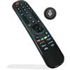 uehba Telecomando sostitutivo vocale MR23GA compatibile con Smart TV LG OLED UHD 4K Modelli OLED G3, C3, B3 UR90, UR80, UQ75, UQ80, con funzione vocale e puntatore