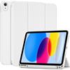 ProCase Custodia per iPad (A16) di 11a generazione 11 2025/iPad 10a generazione 10,9 2022 con portapenne, custodia ibrida con retro in morbido TPU, supporta Touch ID, accensione e spegnimento