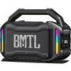 XDOBO BMTL Job - Altoparlante Bluetooth portatile da 80 W, con bassi profondi, robusto altoparlante per esterni, ricarica USB-C, porta USB/AUX/ingresso microfono da 6,5 mm, riproduzione 10-20 ore