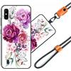 JEZSTHAI Cover Compatibile con Wiko Y81 Custodia in Silicone TPU Morbido con Cordino/Laccio Tracolla Cellulare,Antiurto AntiGraffio Protettiva Bumper Case con Disegno Motivi,Cover*A02