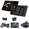 Qzonnect Display 7 Moto per BMW CarPlay Android Auto Doppia DVR TPMS | Retro monoscocca sottile touchscreen 1200nit telecamera 1080P IP67 compatibile con supporto OEM