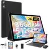 DOFACESH 2K Tablet 11 Pollici con Android 15, 36GB RAM+512GB ROM, 4G LTE+5Ghz WiFi, 2000 * 1200, Octa Core, 13MP+8MP, WidevineL1/9580mAh/BT5.0/OTG/GPS-Tablet in offerta con tastiera (Nero)
